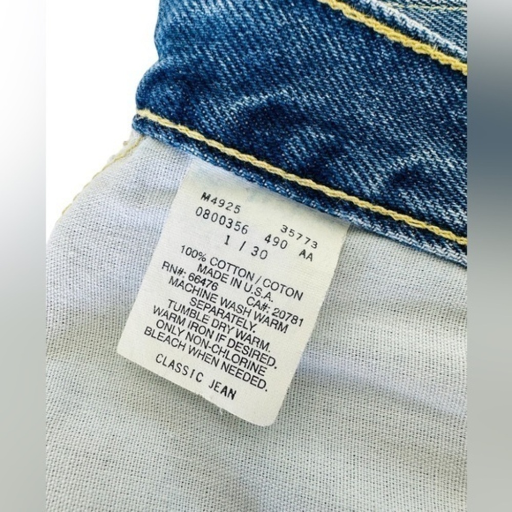 VTG Tommy‎ Hilfiger Classic Woman’s Blue Jeans 1/30 100% Cotton Made in U.S.A. - Picture 13 of 14